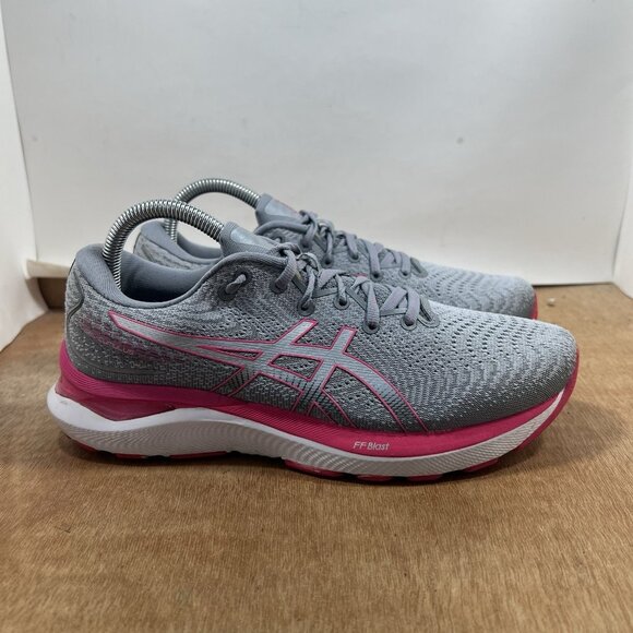 Asics Gel Cumulus 24 Women Size 8.5 1012B206 Gray Pink Running Shoes Sneakers - Picture 1 of 9